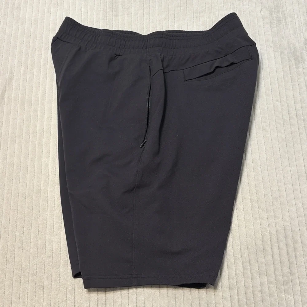 Public Rec Men's All Day Every Day Sweat Shorts Size 32R Stretch Pockets Black